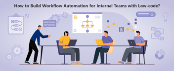 Image depicting how Devum is used to build complex workflow automations easily.