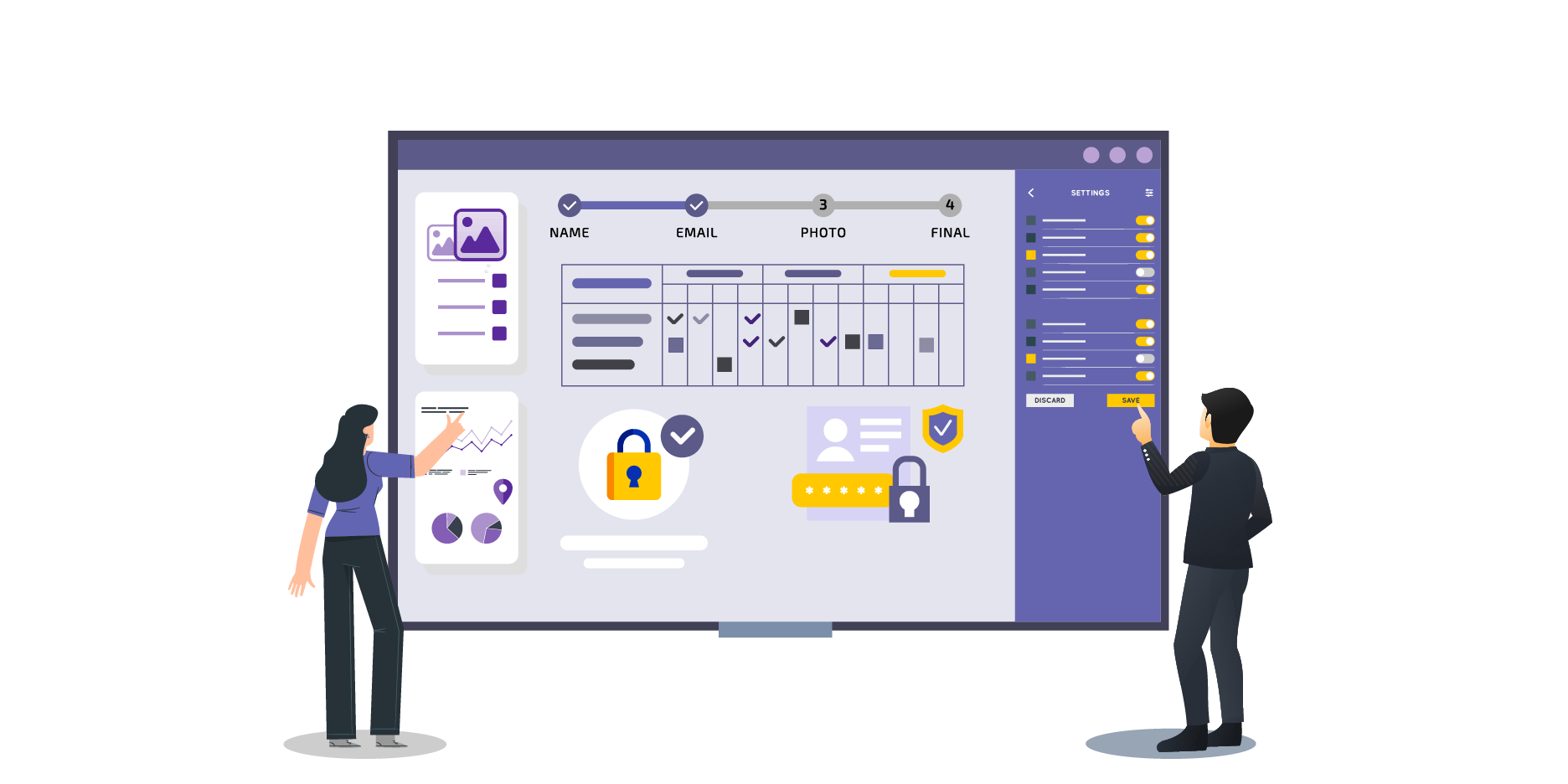 Role-based Access Control using a low-code application development platform